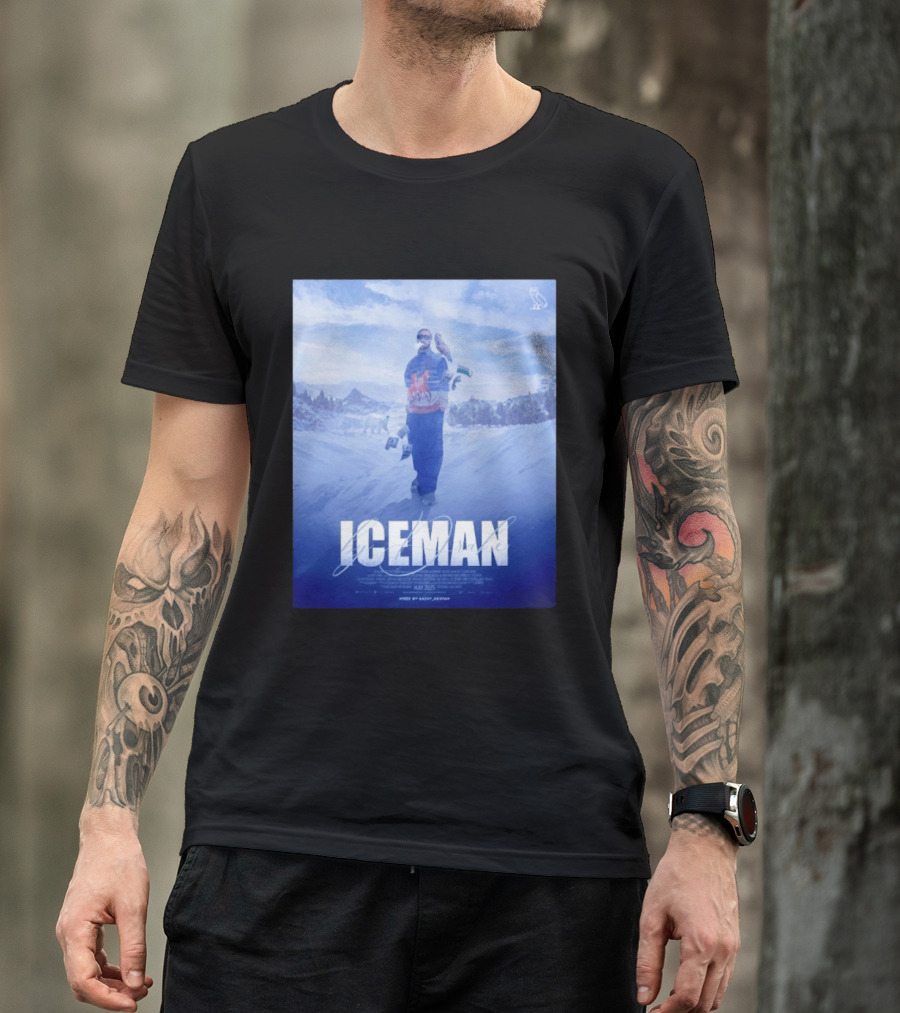 ICEMAN By Drake Featuring Saint Justin OVO Collaboration 2025 Winter Snowy Landscape T-Shirt