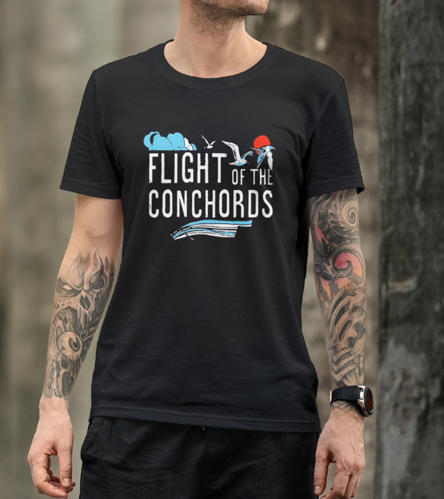 Flight Of The Conchords Santa Barbara Seagulls And Waves T-Shirt