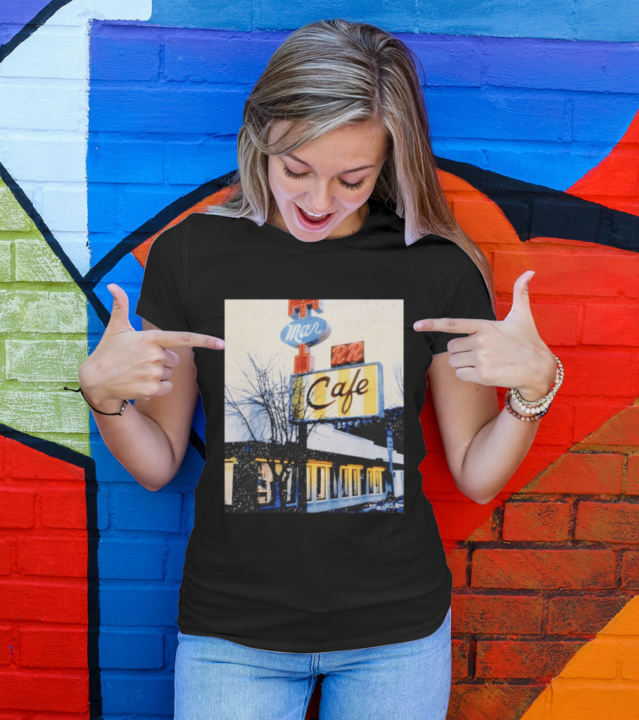 Twin Peaks Mar RR Cafe Sign Iconic Diner Scene T-Shirt