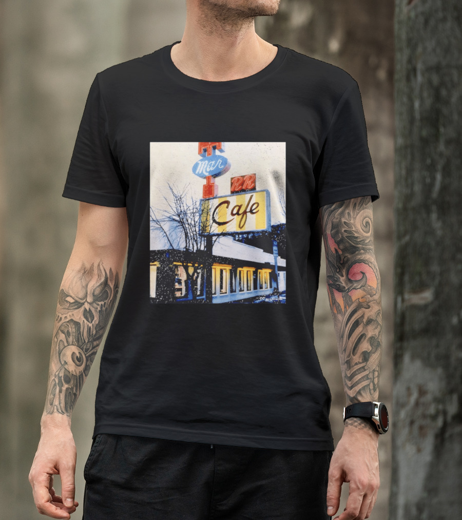 Twin Peaks Mar RR Cafe Sign Iconic Diner Scene T-Shirt