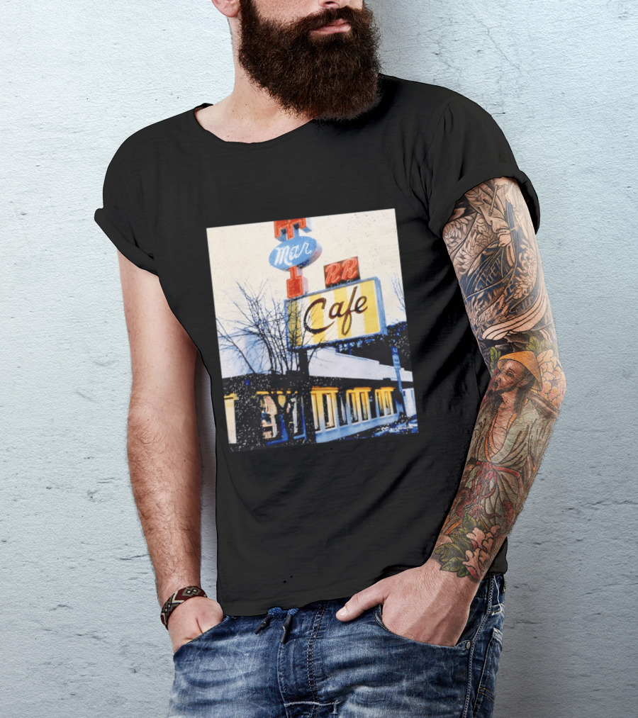 Twin Peaks Mar RR Cafe Sign Iconic Diner Scene T-Shirt