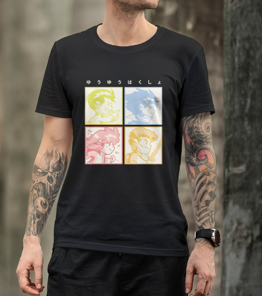 YuYu Hakusho Characters Yusuke Urameshi Hiei Kurama Kazuma Kuwabara T-Shirt