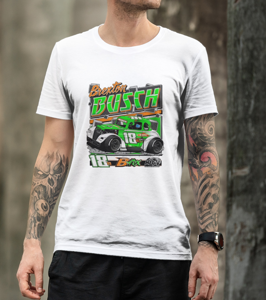 Brexton Busch 18 B Rex KBM Race Car Graphic 2026 T-Shirt