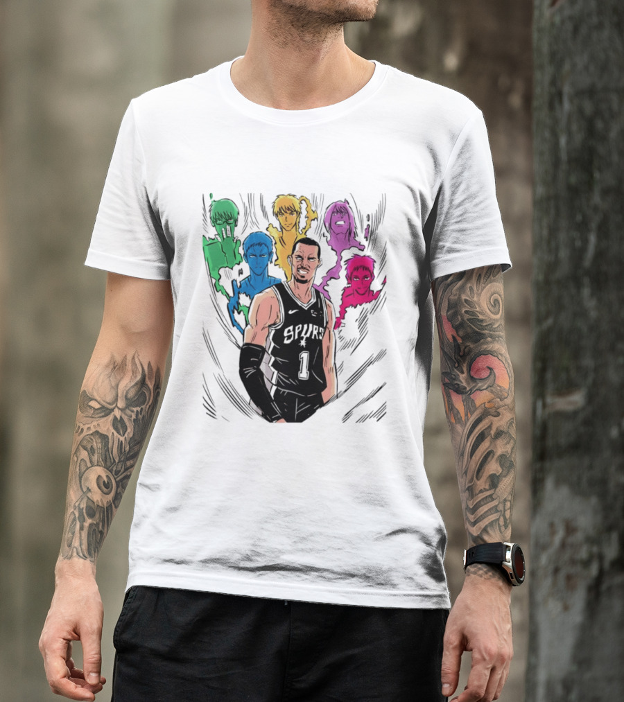 San Antonio Spurs Generation Of Miracles Anime Basketball T-Shirt