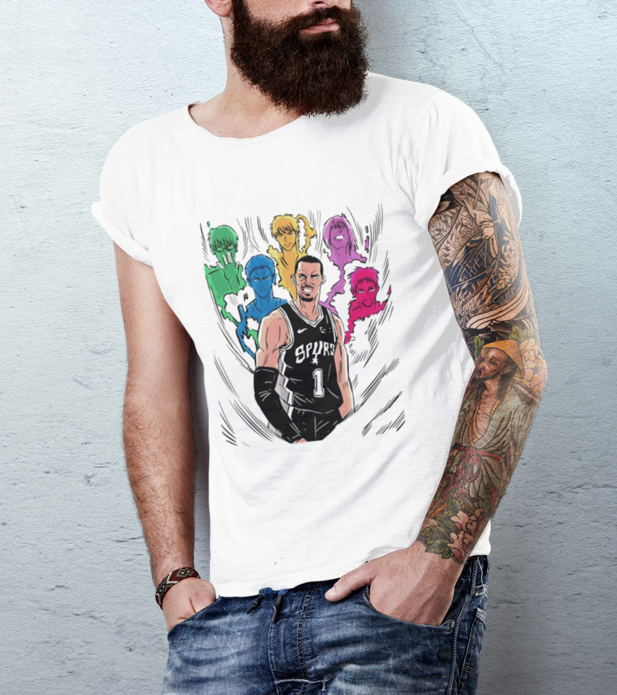 San Antonio Spurs Generation Of Miracles Anime Basketball T-Shirt