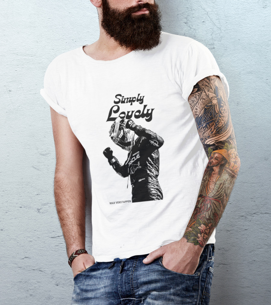 Simply Lovely Max Verstappen Racing Celebration Pose T-Shirt