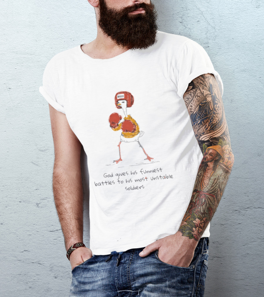Stork God Gives His Funniest Battles To His Most Unstable Soldiers T-Shirt