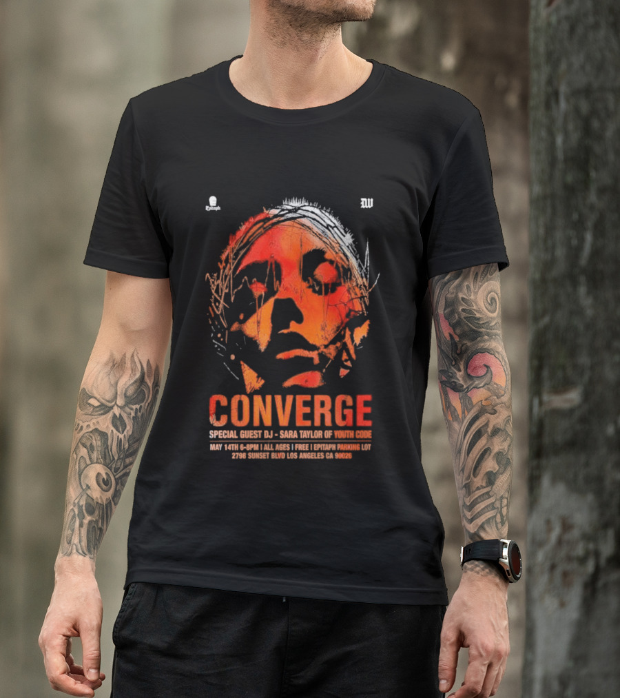 Converge Special Guest DJ Baba Tuesday Wonderland May 14 Los Angeles CA 2026 T-Shirt