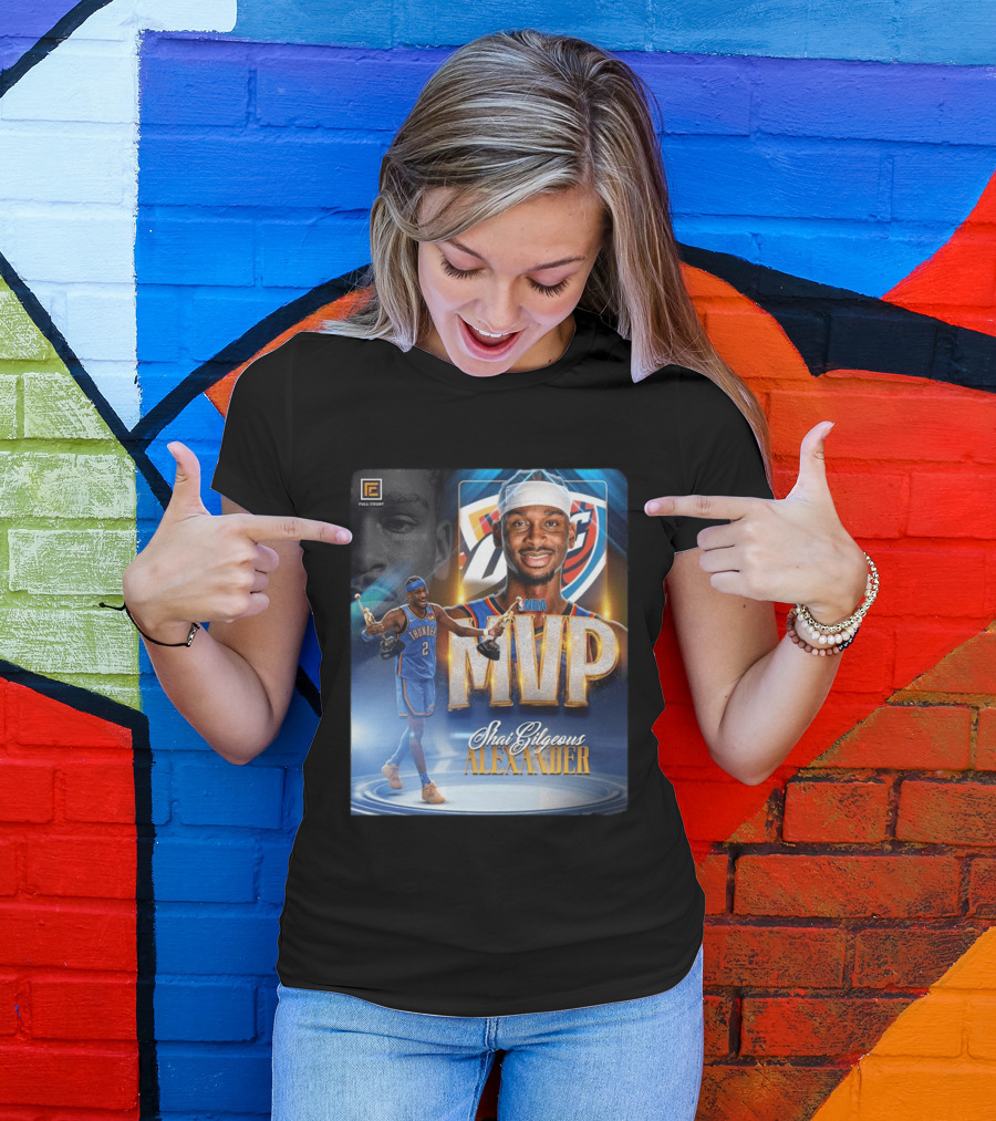 Shai Gilgeous Alexander MVP NBA 2024 Oklahoma City Thunder T-Shirt