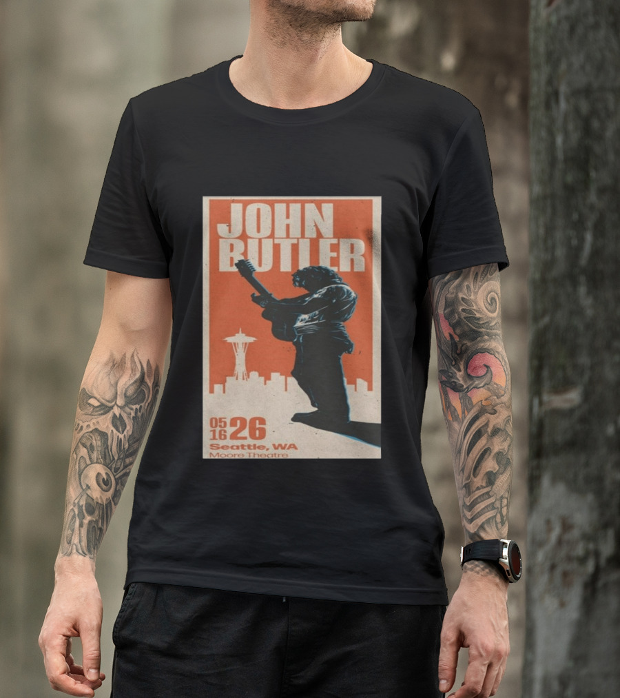 John Butler Live At Moore Theatre Seattle WA May 16 2026 T-Shirt