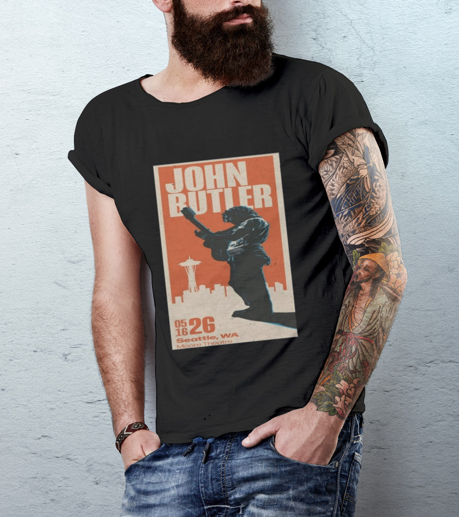 John Butler Live At Moore Theatre Seattle WA May 16 2026 T-Shirt