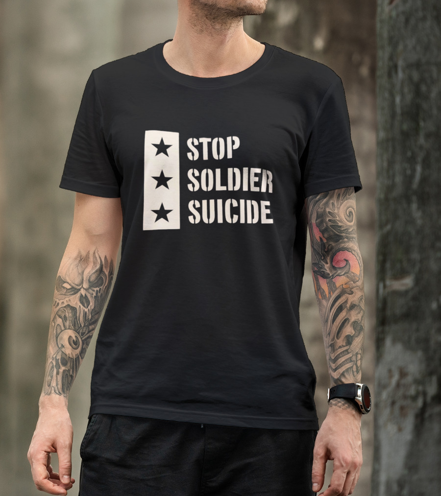 Stop Soldier Suicide Three Star T-Shirt