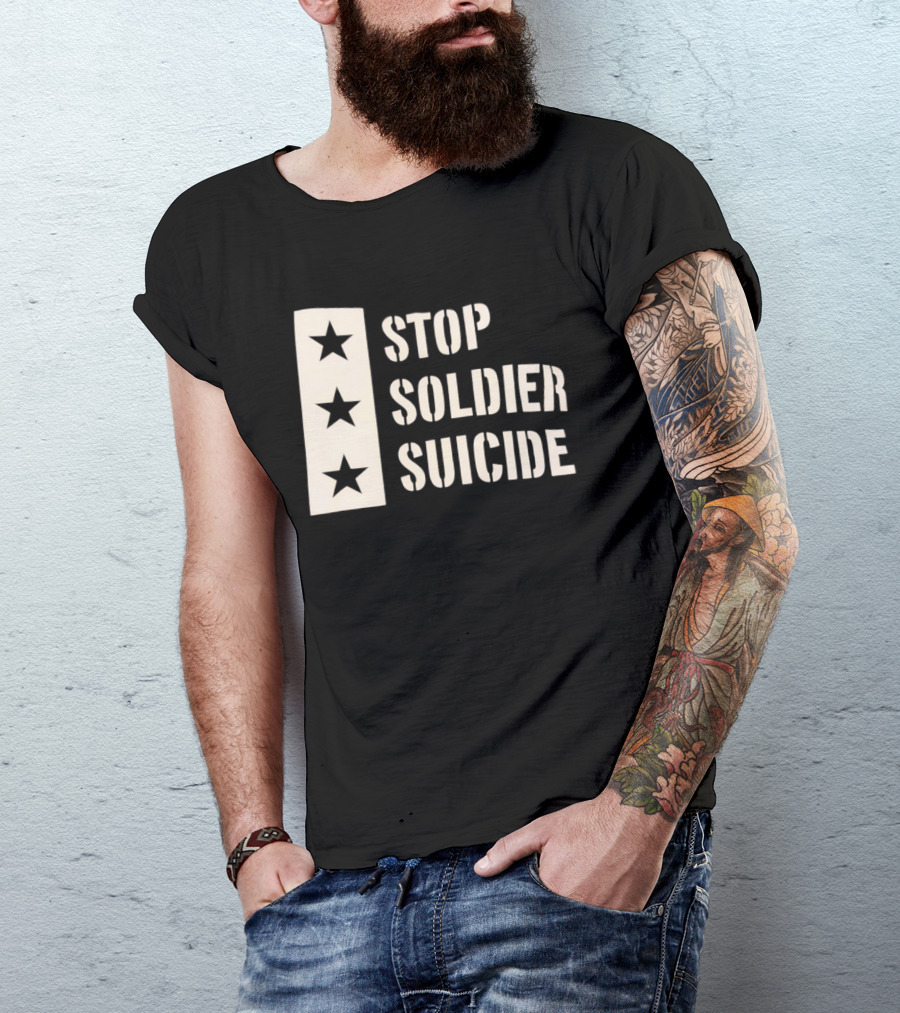 Stop Soldier Suicide Three Star T-Shirt