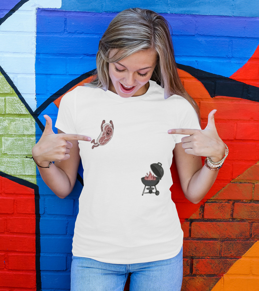BBQ Jumping Steak 2026 Funny Grill T-Shirt