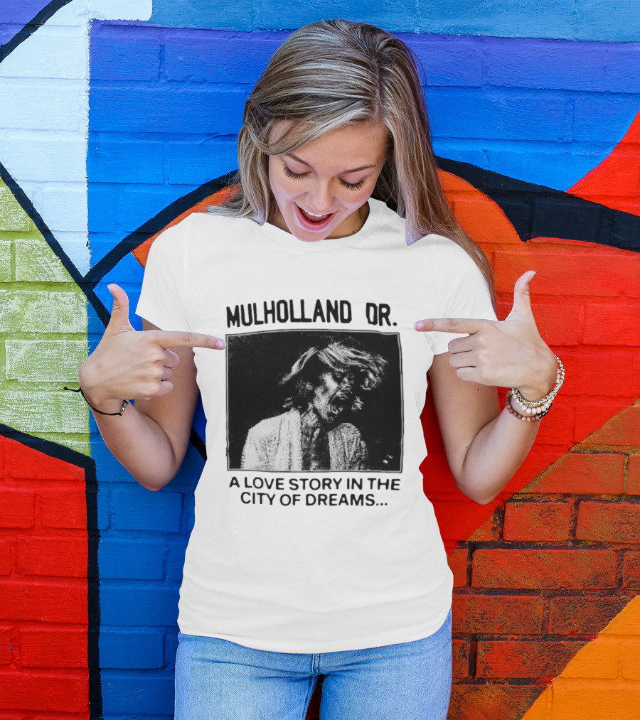 Mulholland Dr. A Love Story In The City Of Dreams Vintage Noir Aesthetic T-Shirt