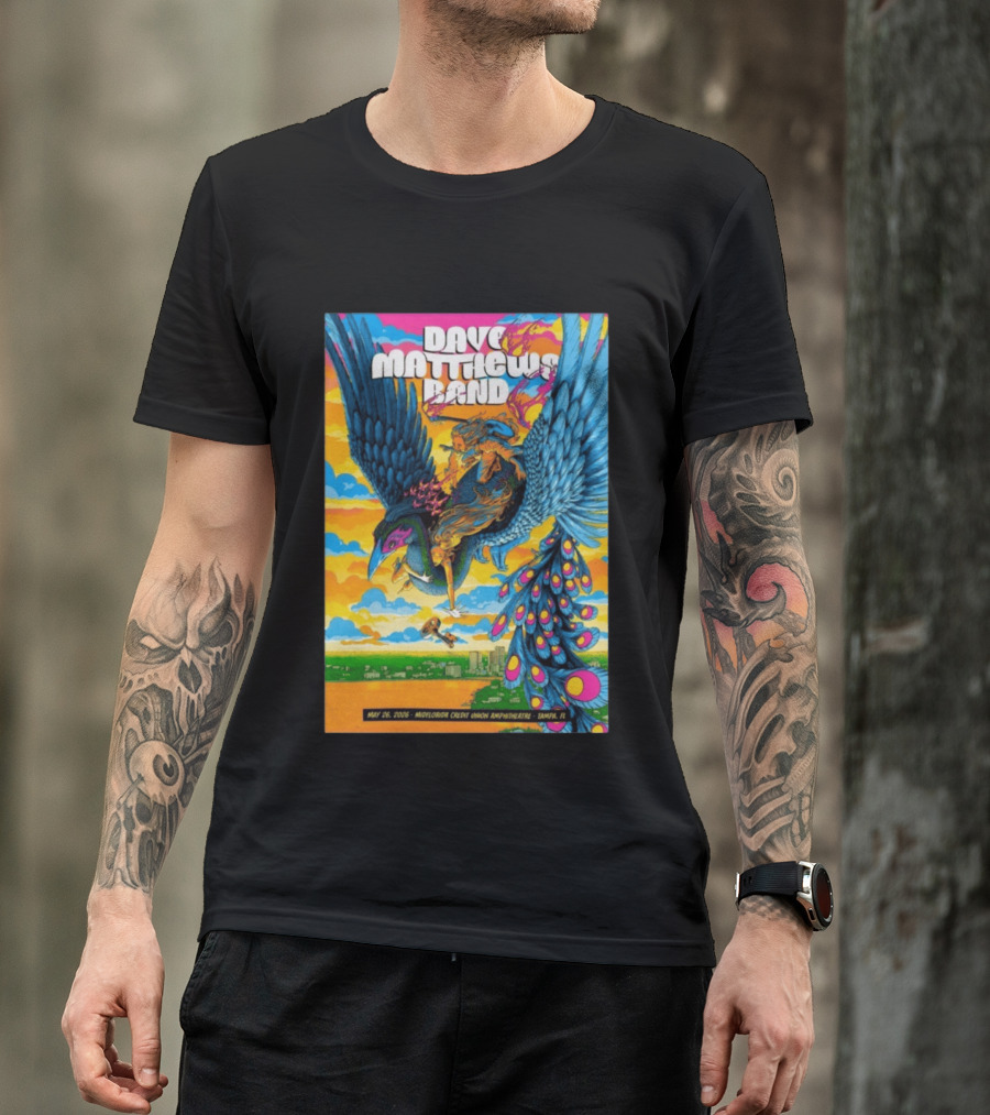Dave Matthews Band May 26 2026 MidFlorida Credit Union Amphitheatre Tampa FL T-Shirt