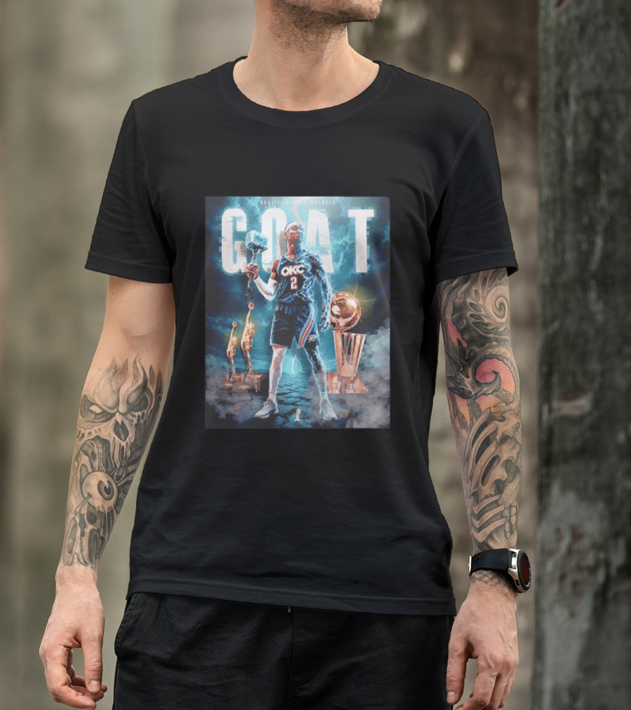 GOAT Shai Gilgeous Alexander OKC Thunder MVP And Awards T-Shirt