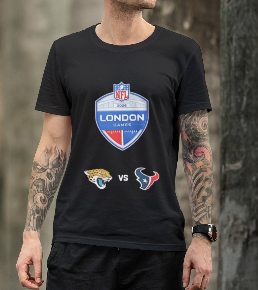 NFL 2026 London Games Jacksonville Jaguars Vs Houston Texans Matchup T-Shirt
