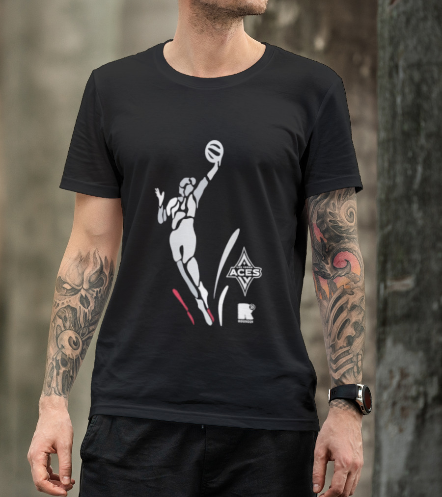 WNBA Las Vegas Aces Round21 Victory Dunk T-Shirt