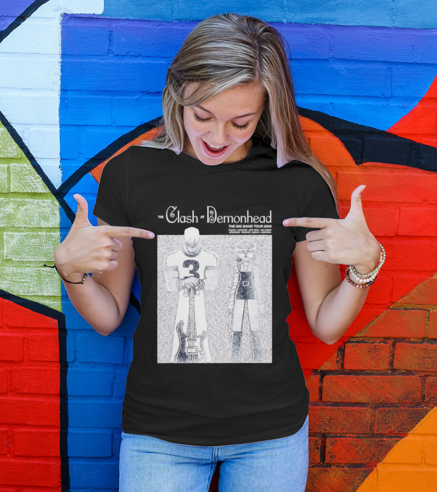 The Clash At Demonhead The Big Bang Tour 2006 Band Art Comic T-Shirt