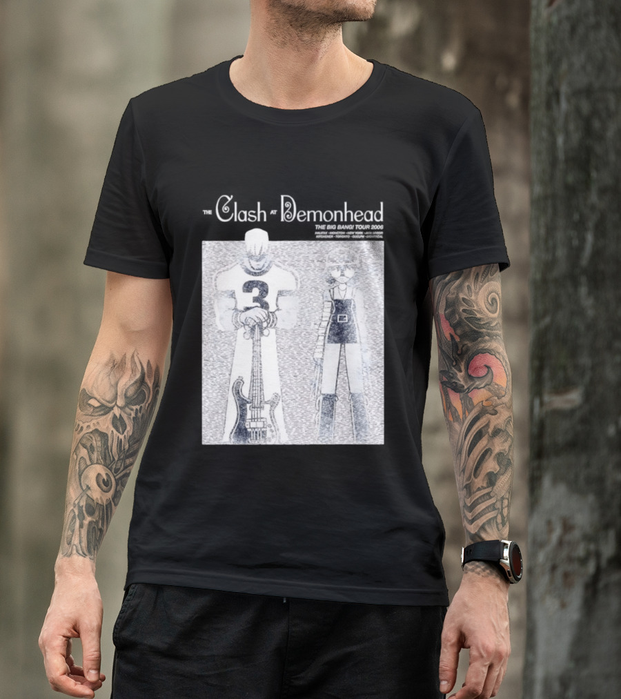 The Clash At Demonhead The Big Bang Tour 2006 Band Art Comic T-Shirt