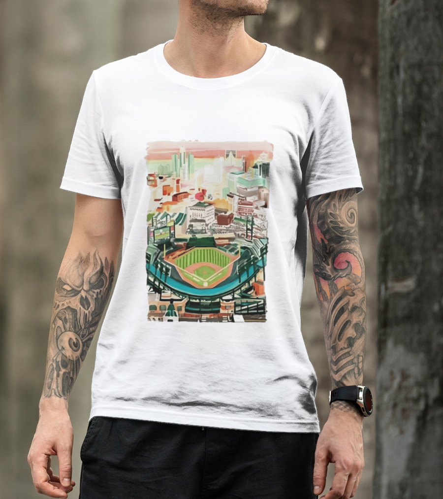 2026 Tigers Up Next Stadium Skyline Baseball Field T-Shirt