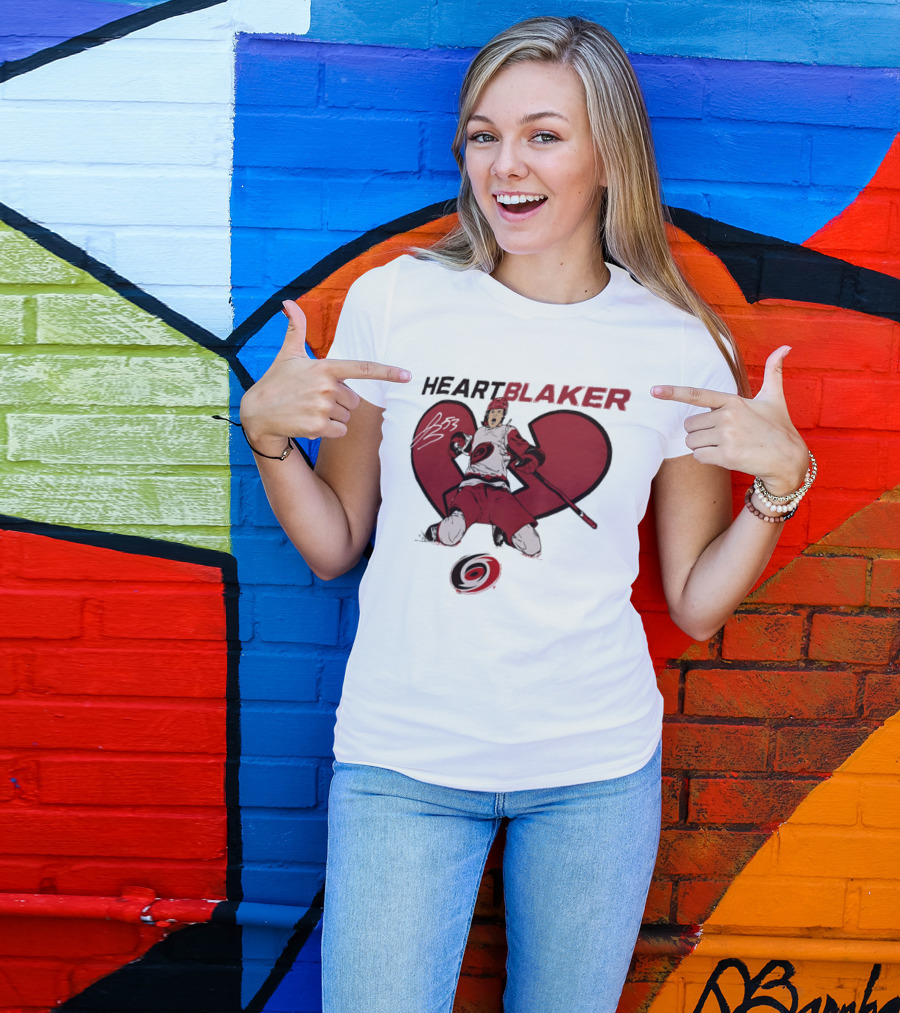 Brent Burns Heartblaker Carolina Hurricanes Broken Heart T-Shirt