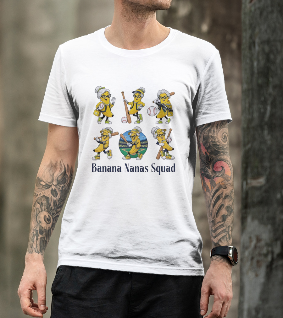 Savannah Bananas Elderly Ballplayers Playful Banana Nanas Squad T-Shirt