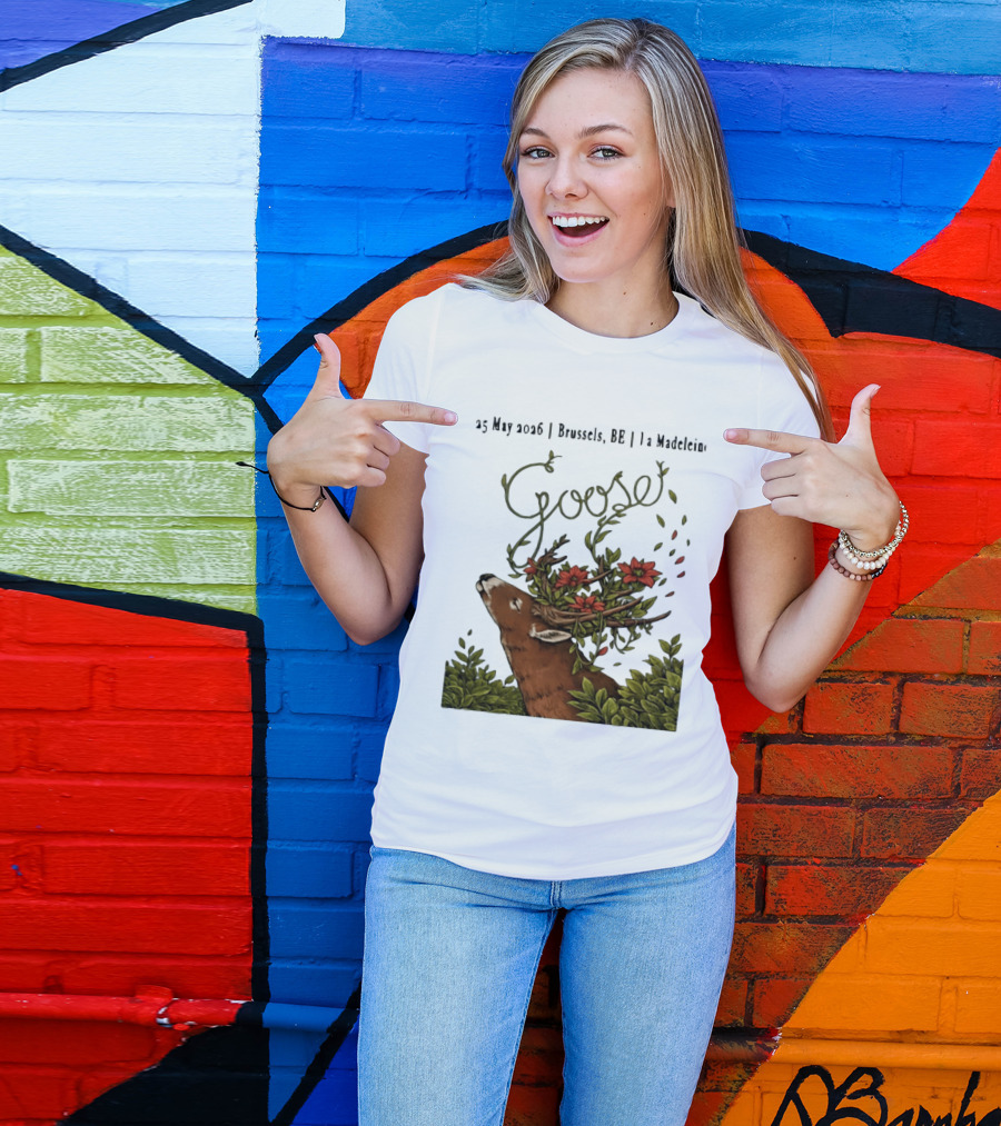 Goose 25 May 2026 Brussels BE La Madelein Deer With Floral Antlers T-Shirt