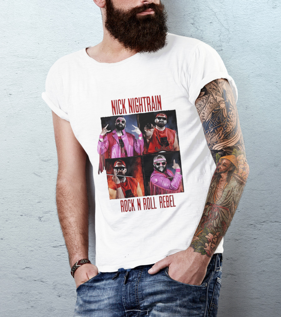 Nick Nightrain Rock N Roll Rebel Pink Jacket Red Bandana T-Shirt