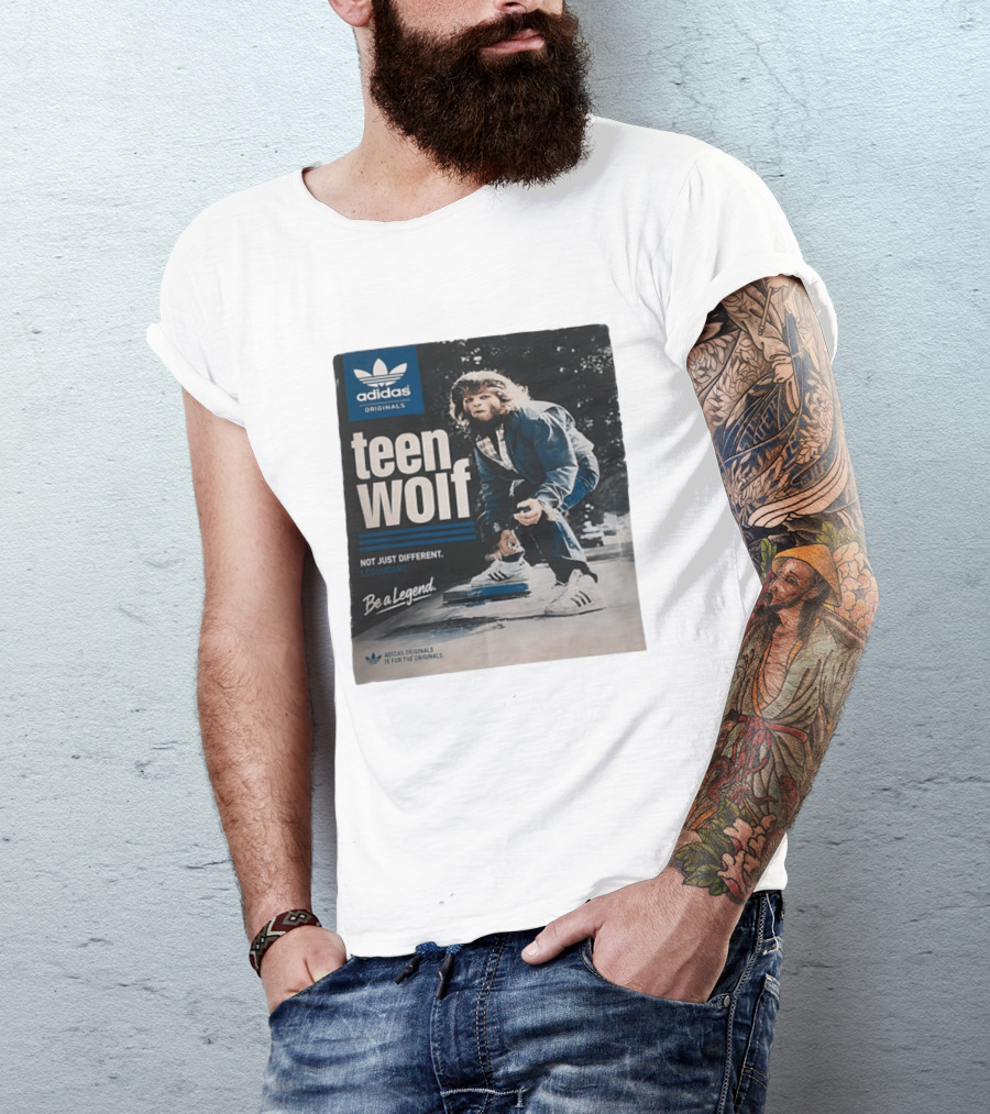 Adidas Originals Teen Wolf Be A Legend Not Just Different Legendary Skater T-Shirt