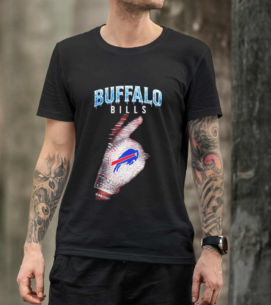 Buffalo Bills Iceman Glove Gesture 2026 T-Shirt