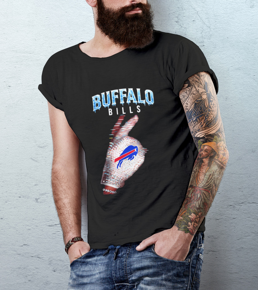 Buffalo Bills Iceman Glove Gesture 2026 T-Shirt
