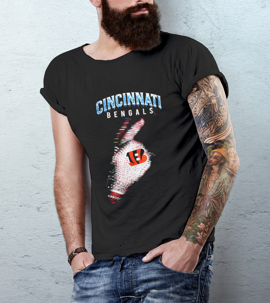 Cincinnati Bengals Iceman Glove Logo 2026 T-Shirt