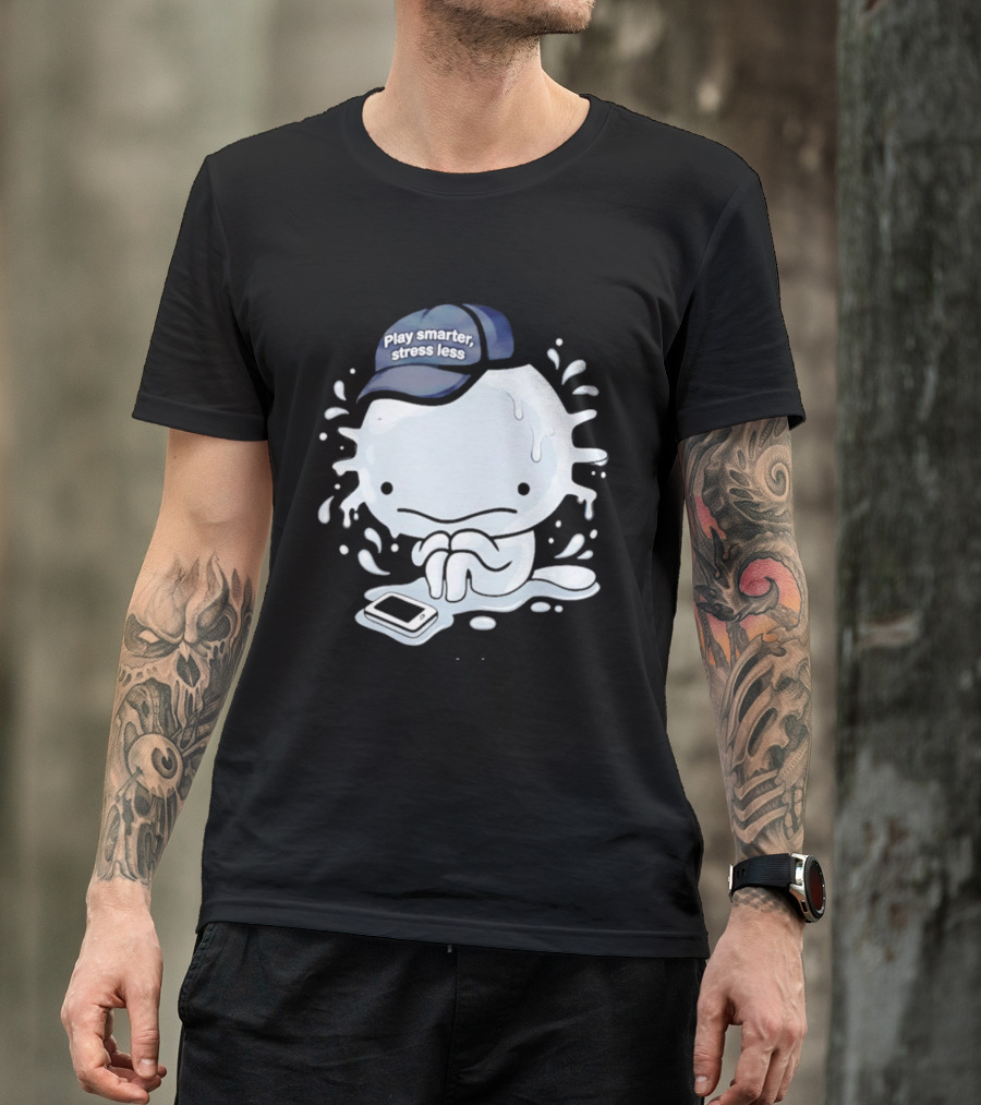Axolotl Play Smarter Stress Less Hat And Phone T-Shirt