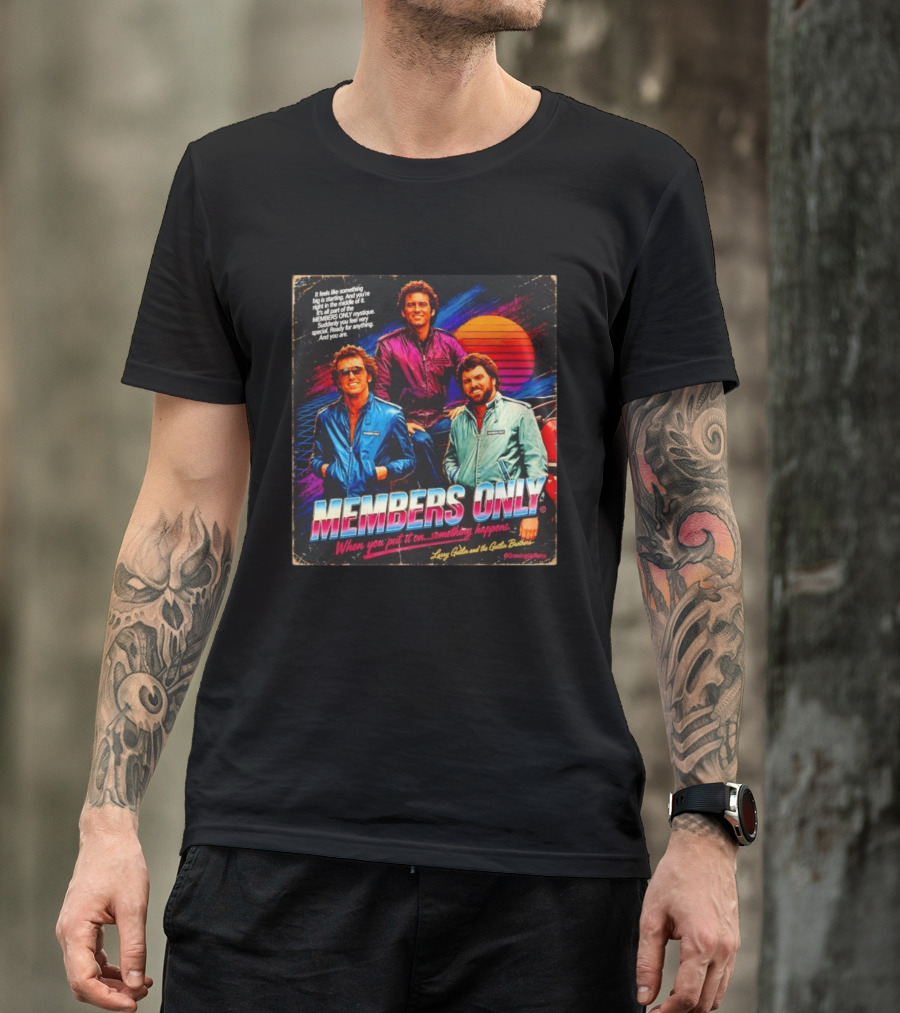 MEMBERS ONLY Larry Gatlin And The Gatlin Brothers Nostalgic 80s Style With Sunset T-Shirt