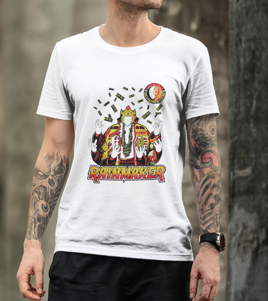 Kinnikuman New Japan Pro Wrestling Rainmaker Iconic Collab T-Shirt