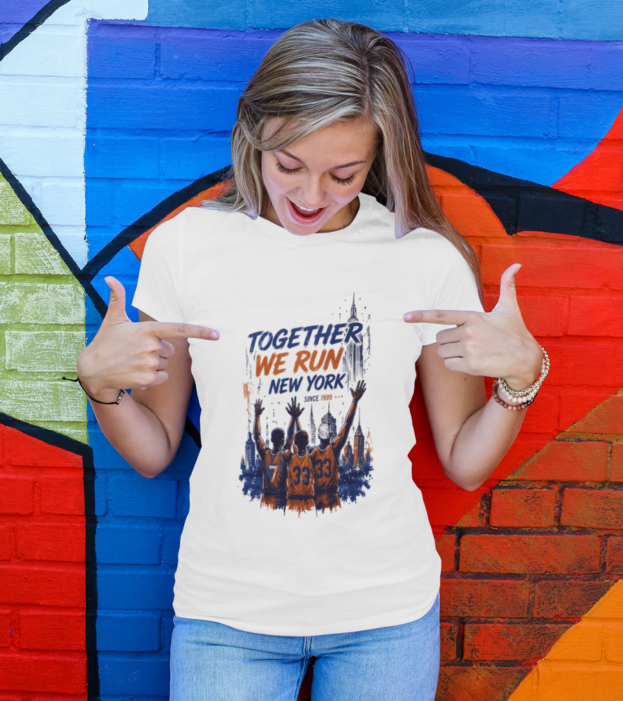 Together We Run New York Basketball Since 1999 Skyline Players T-Shirt