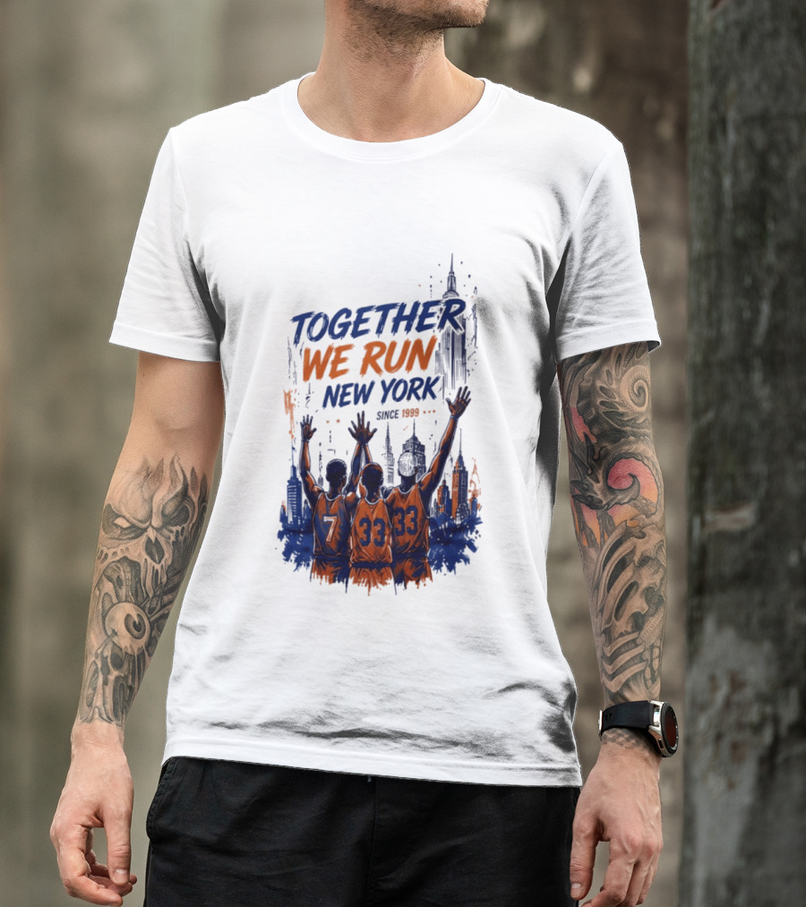 Together We Run New York Basketball Since 1999 Skyline Players T-Shirt