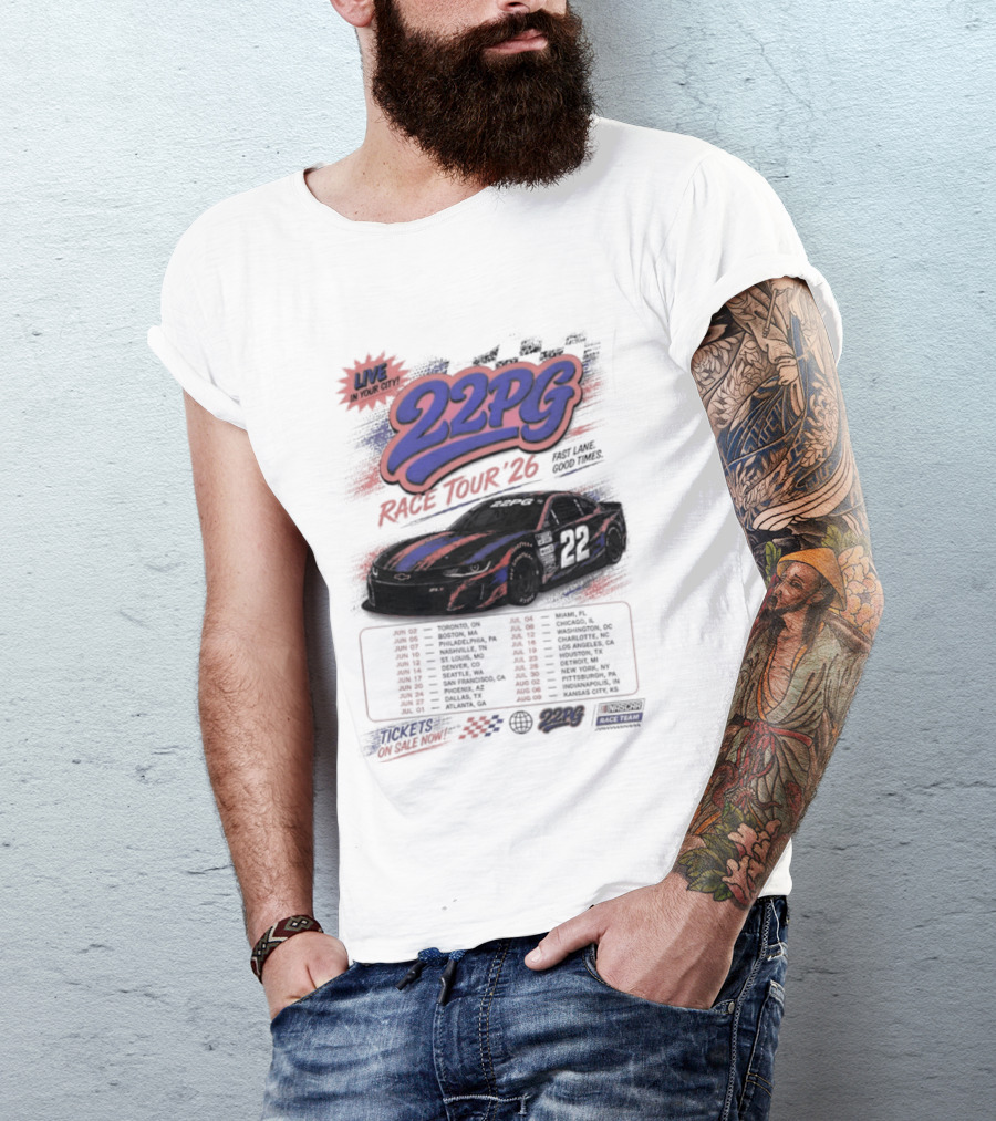 NYC 22PG Race Tour 2026 Fast Lane Good Times Live In Your City T-Shirt