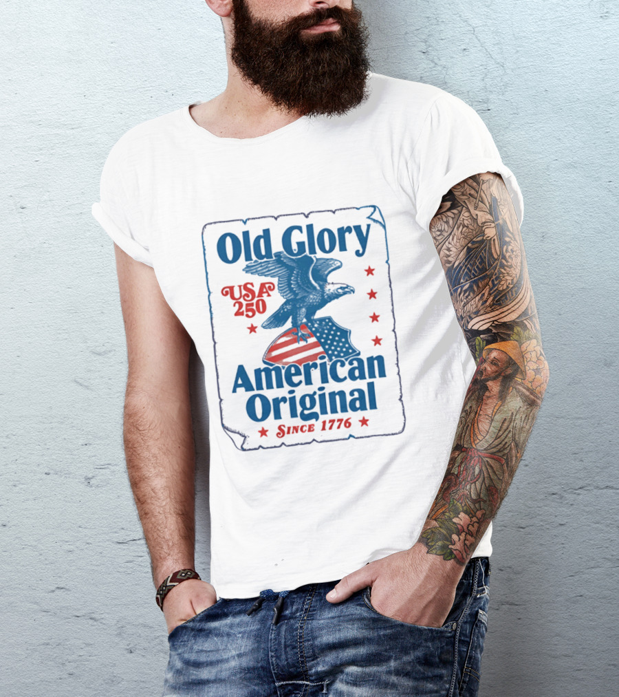 Old Glory USA 250 American Original Eagle Since 1776 T-Shirt