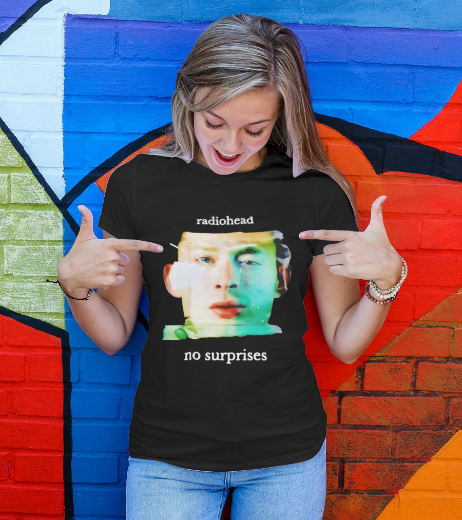 Radiohead No Surprises Thom Yorke Watercolor T-Shirt