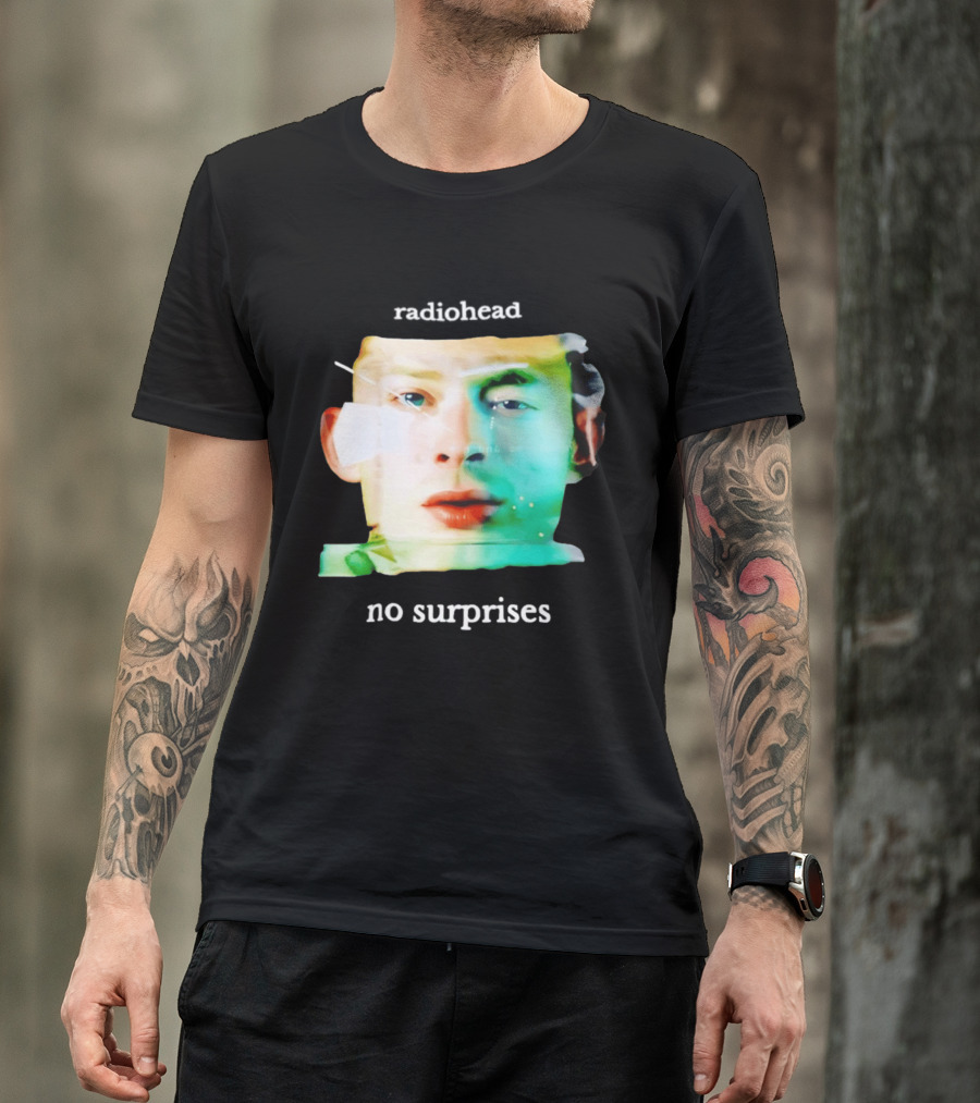 Radiohead No Surprises Thom Yorke Watercolor T-Shirt