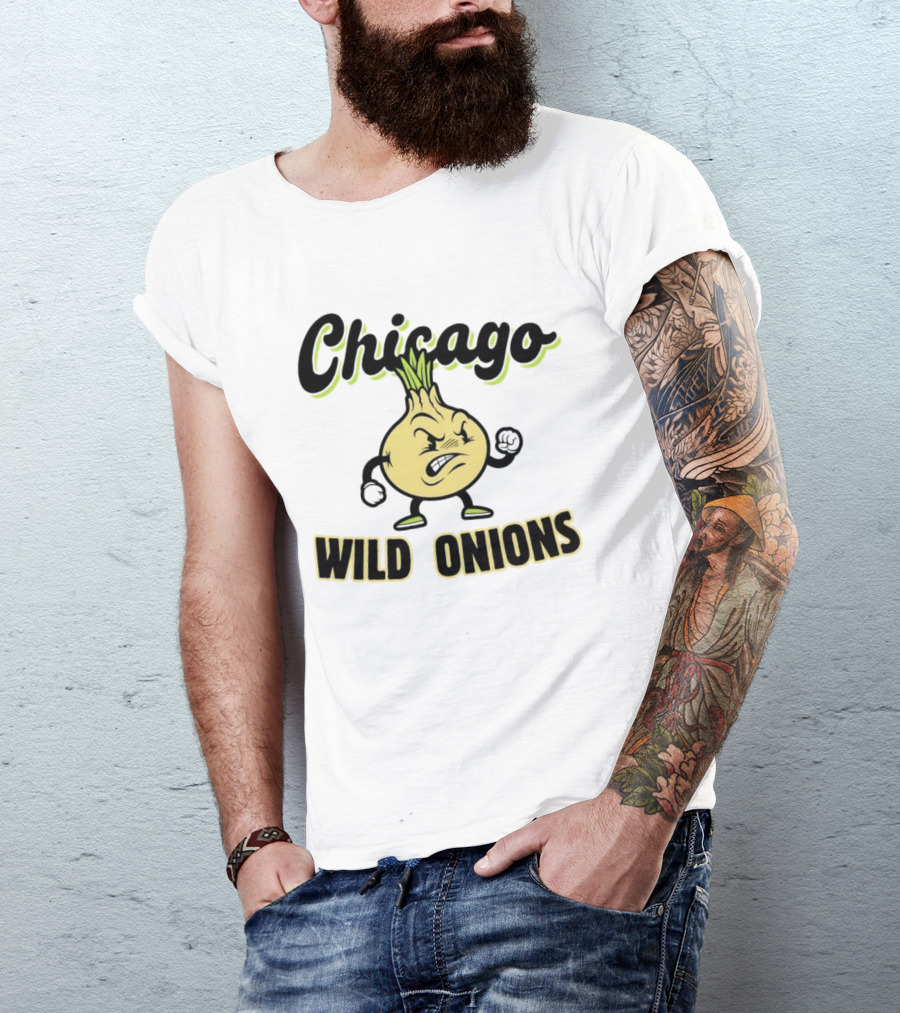 Chicago Wild Onions Angry Cartoon T-Shirt
