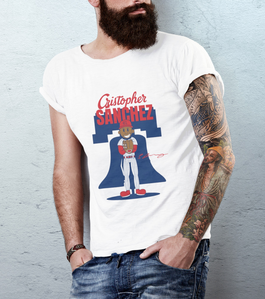 Cristopher Sanchez Phillies Cartoon Toddler 61 T-Shirt