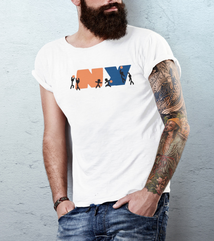 New York Knicks NBA NY Paint Basketball T-Shirt