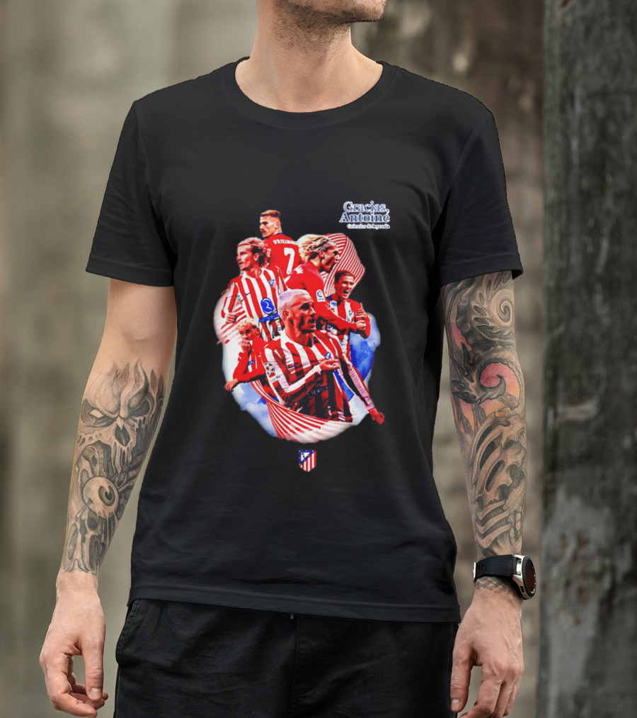 Atlético De Madrid Antoine Griezmann Number 7 2026 T-Shirt
