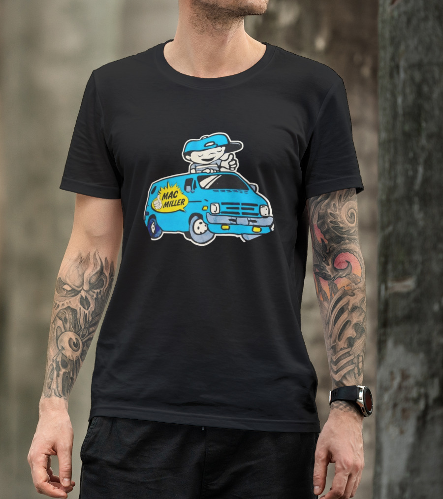 Mac Miller Under The Influence Of Music Cartoon Van T-Shirt