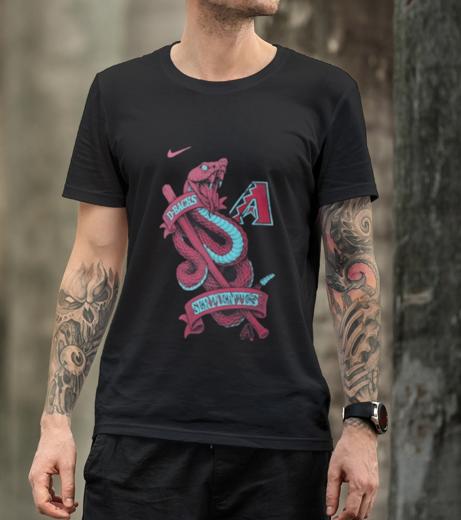 Nike D Backs Serpientes Arizona Diamondbacks Black T-Shirt
