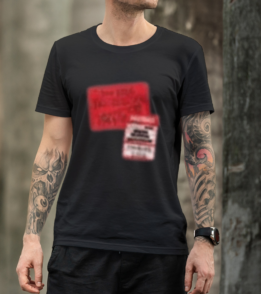 Revealed Clothing Hardwell Sticker Tour 2026 Red Visions T-Shirt